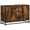 vidaXL Armoire de lavabo de salle de bain ch&ecirc;ne fum&eacute; 90x33x60 cm