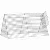 vidaXL Cage pour lapins Argent 650 x 55 x 55 cm Acier galvanisé