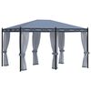 vidaXL Tonnelle avec moustiquaire 3x4 m Anthracite Acier