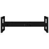 vidaXL Porte-pneus Noir 120x40x40 cm Bois de pin massif