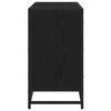 vidaXL Cabinet de salle de bain avec porte Ch&ecirc;ne noir 80 x 33 x 60 cm