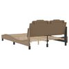 vidaXL Cadre de lit Viana sans matelas cappuccino 120x200 cm similicuir