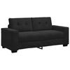 vidaXL Canap&eacute; causeuse noir 180x77x82 cm velours