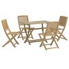 vidaXL Ensemble &agrave; manger de jardin 5 pcs Bois d'acacia solide