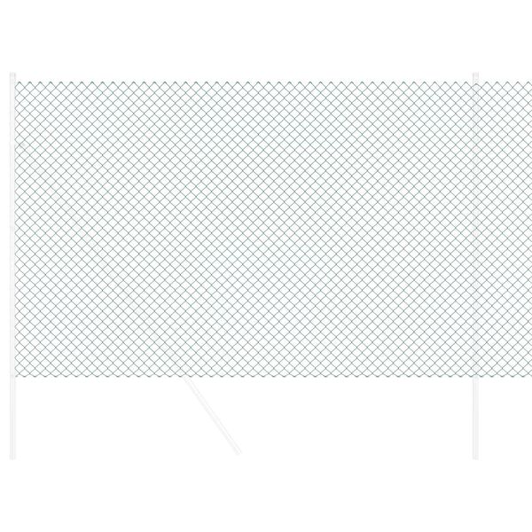 vidaXL Cl&ocirc;ture en treillis m&eacute;tallique Vert 10 x 1,6 m Acier