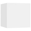 vidaXL Table de chevet Blanc 30,5x30x30 cm Bois d'ing&eacute;nierie