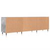 vidaXL Meuble TV gris béton 150x30x50 cm bois d'ingénierie