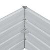vidaXL Lit surélevé de jardin 400x80x45 cm Acier galvanisé Argenté