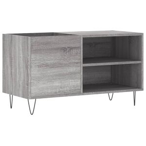vidaXL Armoire &agrave; disques sonoma gris 85x38x48 cm bois d'ing&eacute;nierie