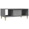 vidaXL Table basse Sonoma gris 90x50x36,5 cm Bois d'ing&eacute;nierie