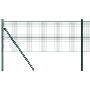 vidaXL Cl&ocirc;ture en fils soud&eacute;s pour fixation au sol 10 x 0,8 m Vert