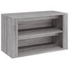 vidaXL &Eacute;tag&egrave;re &agrave; chaussures Sonoma gris 75x35x45 cm Bois d'ing&eacute;nierie