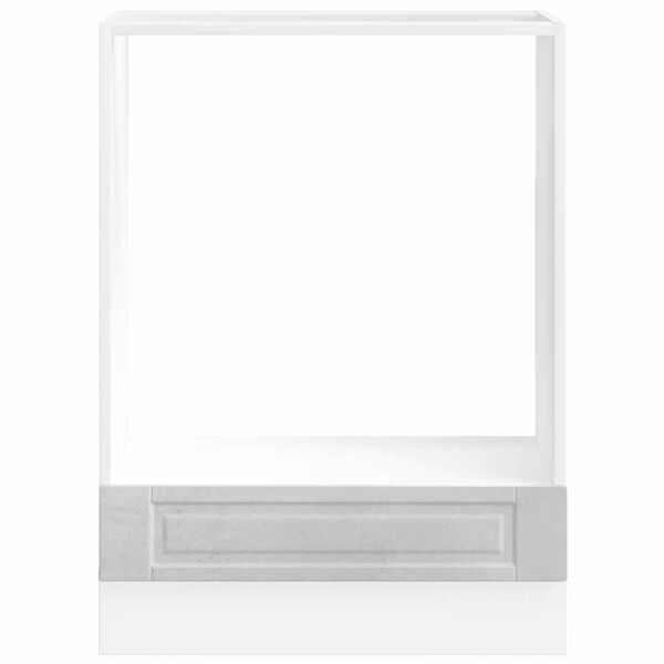 vidaXL Armoire à four Porto gris béton bois d'ingénierie