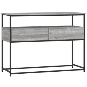 vidaXL Table console sonoma gris 100x40x75 cm bois d'ing&eacute;nierie