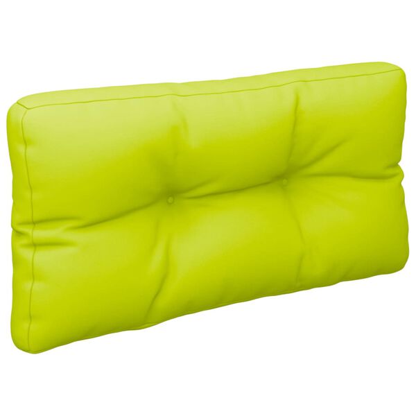 vidaXL Coussin de palette vert vif 70x40x12 cm tissu