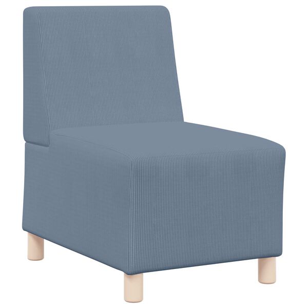 vidaXL | Unit&eacute; de Sofa Modulaire Sans Accoudoirs | Bleu 55 x 74 x 82 cm