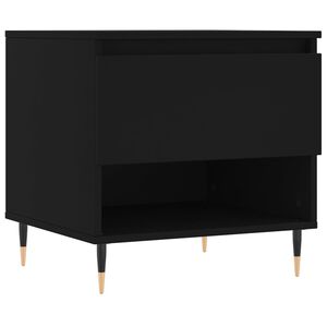 vidaXL Table basse noir 50x46x50 cm bois d&rsquo;ing&eacute;nierie