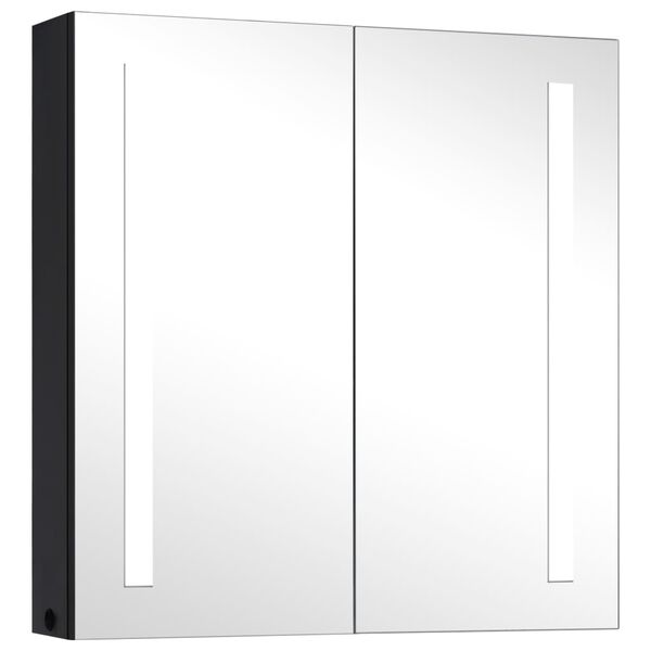 vidaXL Armoire de salle de bain &agrave; miroir LED 62x14x60 cm