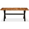 vidaXL Table à manger Bois d'acacia massif et manguier 180x90x76 cm