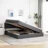 vidaXL Lit avec rangement et matelas Gris fonc&eacute; 160 x 200 cm