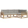 vidaXL Ensemble de canap&eacute;s d'ext&eacute;rieur 3 pc Blanc et gris clair
