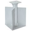 vidaXL Base de parasol enterr&eacute; argent&eacute; 27,5x27,5x45 cm acier