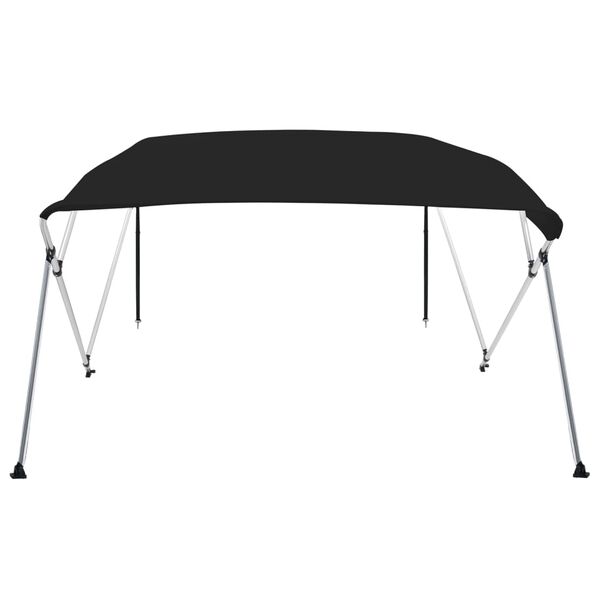 vidaXL Auvent bimini &agrave; 4 arceaux noir 243x244x137 cm