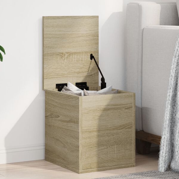 vidaXL Boîte de rangement chêne sonoma 30x35x35 cm bois d'ingénierie