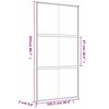 vidaXL Porte coulissante dor&eacute; 102,5x205 cm verre ESG d&eacute;poli aluminium