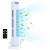 vidaXL Ventilateur tour avec t&eacute;l&eacute;commande et minuterie &Phi;24x80 cm Blanc