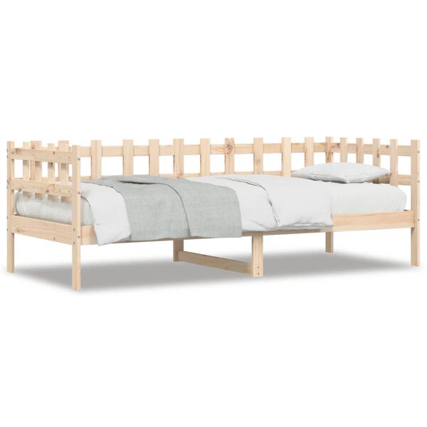 vidaXL Lit de jour sans matelas 90x190 cm bois de pin massif