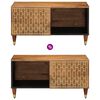 vidaXL Table basse 80x50x40 cm bois de manguier massif