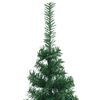 vidaXL Arbre de No&euml;l artificiel d'angle Vert 240 cm PVC et m&eacute;tal