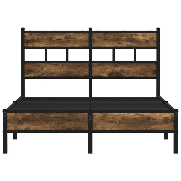 vidaXL Cadre de lit sans matelas avec t&ecirc;te de lit 120x200 cm