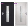 vidaXL Porte d'entr&eacute;e anthracite 108x208 cm PVC