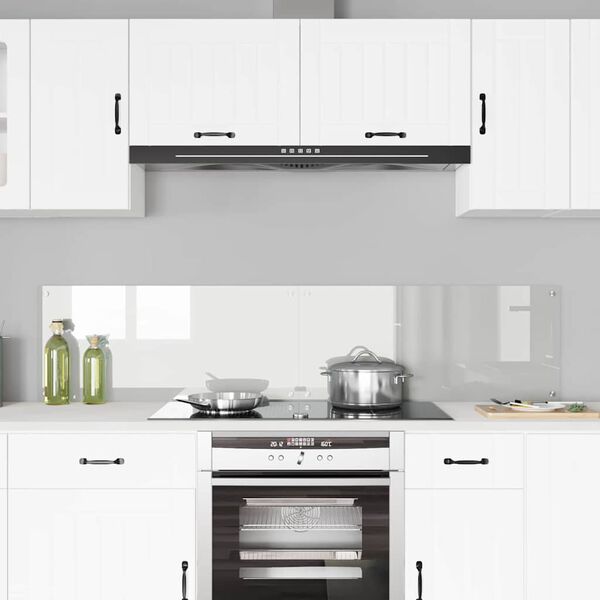 vidaXL Protection de cuisine Transparent 90 x 40 cm verre trempé