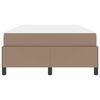 vidaXL Cadre de lit avec matelas Cappuccino 120 x 190 cm tissu