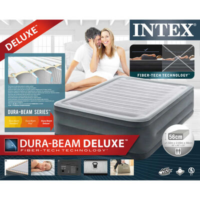 Intex Matelas gonflable Dura-Beam Deluxe Comfort Plush Reine 56 cm