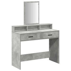 vidaXL Table de Toilette Gris b&eacute;ton 100 x 41 x 140 cm