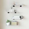 vidaXL Panneaux de biblioth&egrave;que 4 pcs blanc brillant bois d&rsquo;ing&eacute;nierie