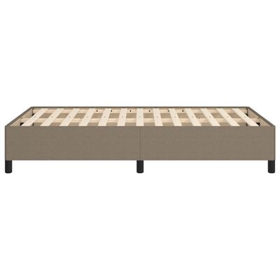 vidaXL Cadre de lit sans matelas taupe 120x200 cm tissu