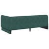 vidaXL Cadre de lit d'angle Vert fonc&eacute; 90 x 200 cm Velours