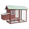 vidaXL Poulailler Moka 170x81x110 cm Bois de pin massif et sapin