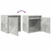 vidaXL Tables de chevet murales 2 pcs gris b&eacute;ton 38x34x40 cm