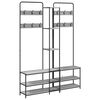 vidaXL Portemanteau avec banc &agrave; chaussures Sonoma gris