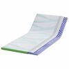 vidaXL Surmatelas Blanc et vert 100 x 200 cm Tissu Jacquard