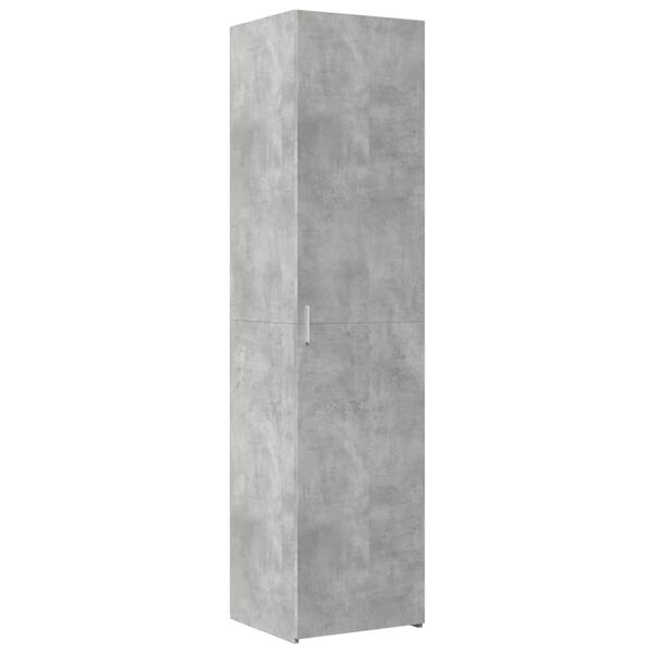 vidaXL Buffet haut gris b&eacute;ton 45x42,5x185 cm bois d'ing&eacute;nierie