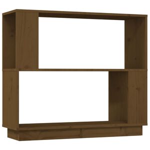 vidaXL Biblioth&egrave;que/Cloison Marron miel 80x25x70 cm Bois massif