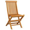 vidaXL Chaises de jardin et coussins vert lot de 8 Bois de teck massif