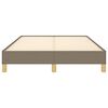 vidaXL Cadre de lit sans matelas taupe 120x200 cm tissu